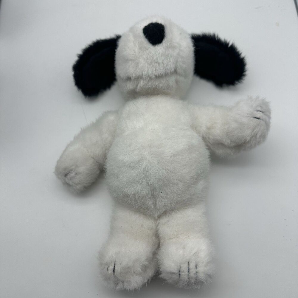 Vintage Snoopy Plush Stuffed Animal Peanuts 1958-1963 Black White Dog Retro